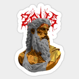 God of Zeus Sticker